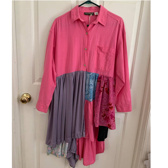 Handmade Upcycled Patchwork Top - Picture 1 of 7